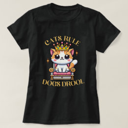 Camiseta Cães de Regra de Gatos - Pão de Gato Engraçado