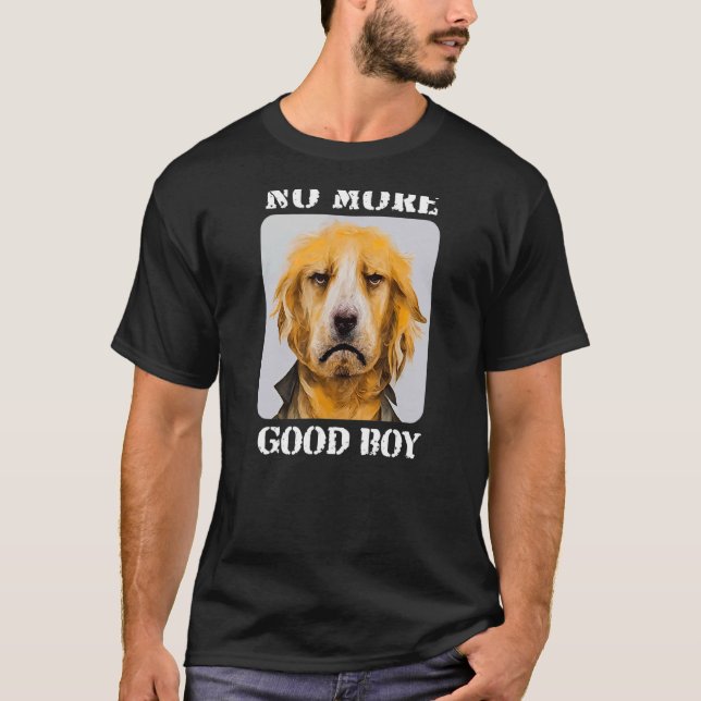 Camiseta Cães de Retriever ouro Gangster Sem Cachorro Irmão (Frente)