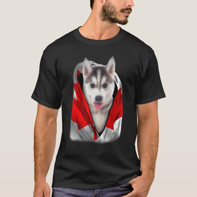 Camiseta Cães de Sinalizador do Canadá rouco (Frente)