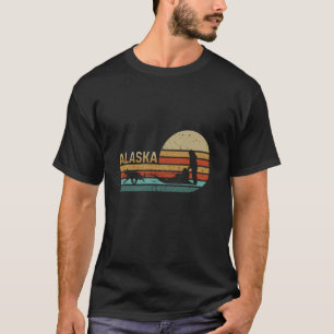 Camiseta Cães de Trineo do Alasca Mushing Malamute do Alasc