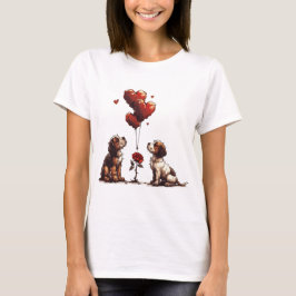 Camiseta Cães dias de os namorados