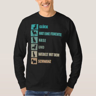 Camiseta Cães Dizendo Em Alemão Sobre Quatro Cachorros Amig