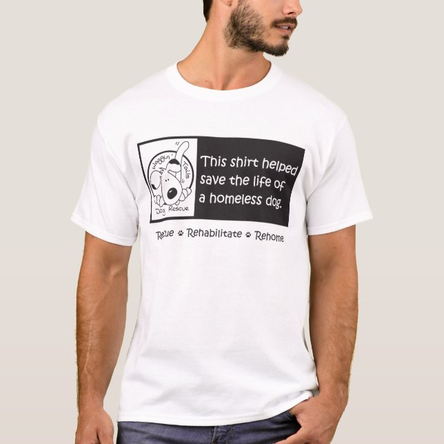 Camiseta Cães dos sem abrigo da ajuda (Frente)