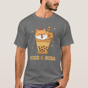 Camiseta Cães e Boba Cachorro Pai Cachorro Mãe Cachorro Shi