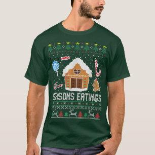 Camiseta Cães e bolos de Natal