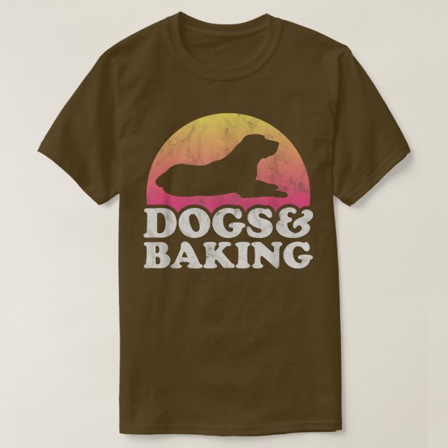 Camiseta Cães e Cães cozinheiros, de uso masculino ou femin (Frente do Design)