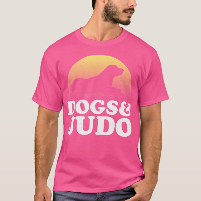 Camiseta Cães E Cães De Judô, De Uso Masculino Ou Feminino (Frente)