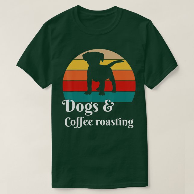 Camiseta Cães e CaféRoasting (Frente do Design)