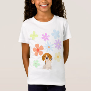 Camiseta Cães e Flores