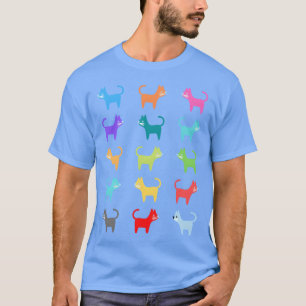 Camiseta Cães e gatos engraçados