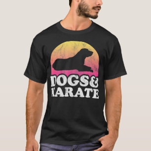Camiseta Cães e Karate Mens ou Mulheres Cão