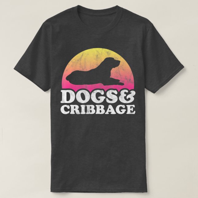 Camiseta Cães e Miúdos Criblianos ou Cachorros de Mulheres (Frente do Design)