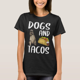 Camiseta Cães E Tacos Bergamasco Sheepdog Comida Mexicana