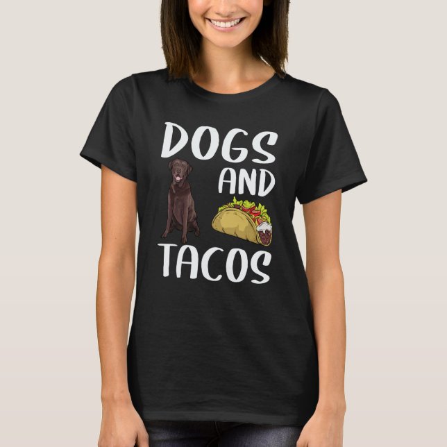 Camiseta Cães E Tacos Chesapeake Bay Retriever Comida Mexic (Frente)
