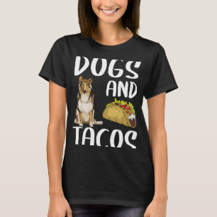 Camiseta Cães e Tacos Collie Comida mexicana