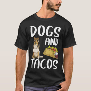 Camiseta Cães e Tacos Collie Comida mexicana