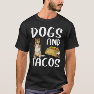 Camiseta Cães e Tacos Collie Comida mexicana