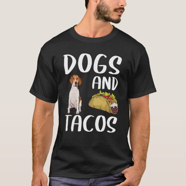 Camiseta Cães e Tacos Harrier Comida mexicana (Frente)