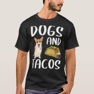 Camiseta Cães E Tacos Pembroke Welsh Corgi Comida mexicana