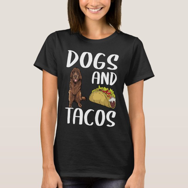 Camiseta Cães e Tacos, Terra Nova, Comida mexicana (Frente)