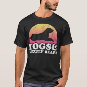 Camiseta Cães e Ursos Grizzly Cachorros de uso masculino e 