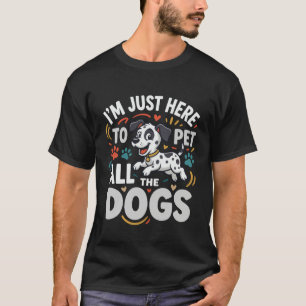 Camiseta Cães Engraçados Amante de Animais Vetor