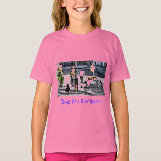 Camiseta Cães estão em todo lugar - Paris (Frente)