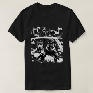Camiseta Cães Gangsters Legais Hip Hop Retro