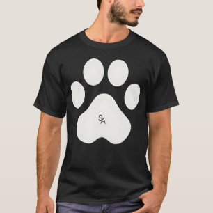 Camiseta Cães Gatos ANIMAIS PATAS IMPRESSÃO ENGRAÇADA engra