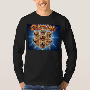 Camiseta Cães Golden Retrievers Personalizados Design Cósmi