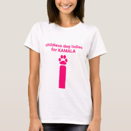 Camiseta Cães infantis senhoras para a divertida pata rosa