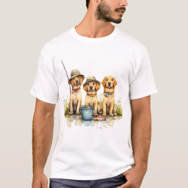 Camiseta Cães Labrador Retriever Pescando