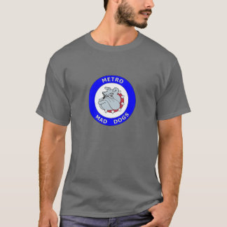 Camiseta Cães loucos do metro - T dos SS - cinza escuro