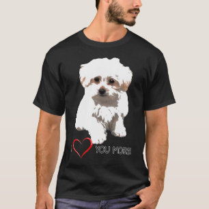 Camiseta Cães Malteses Cães S Ventilador