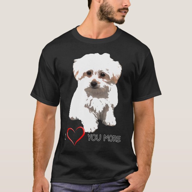 Camiseta Cães Malteses Cães S Ventilador (Frente)