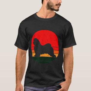 Camiseta Cães Malteses Silhouette 60s 70s Cachorro