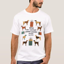 Cães Modernos Retro de Meados do Século Estilo 50s