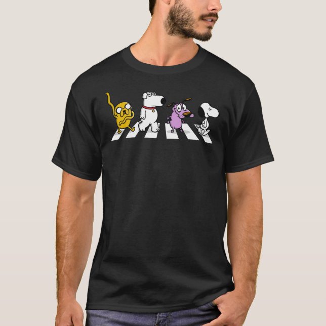 Camiseta Cães Na Estrada Abbey Essenciais (Frente)