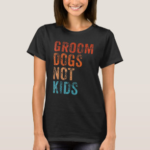 Camiseta Cães Não Crianças, Retrô De Vintagem