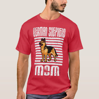 Camiseta Cães Orgulhosos da Mãe german shepherd