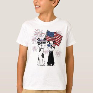 Camiseta Cães Patrióticos Legais