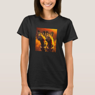 Camiseta Cães Pintados Africanos Animais Selvagens Africano