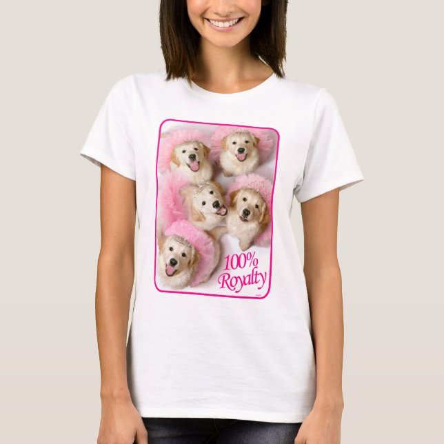 Camiseta Cães Princesas em Tiaras (Frente)