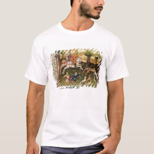 Camiseta Cães que atacam um leopardo, de um livro