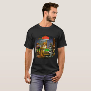 Camiseta Cães que jogam o póquer