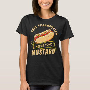Camiseta Cães Quentes Para Comer Frankfurter