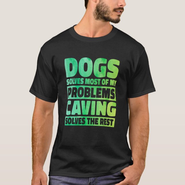 Camiseta Cães resolvem a maioria dos meus problemas. A espe (Frente)