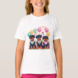 Camiseta Cães Rottweiler Num Carnaval