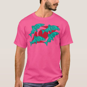 Camiseta Cães Salmão