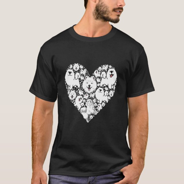 Camiseta Cães Samoyed Dog (Frente)